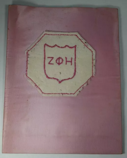 1970 Zeta Phi Eta Fraternity Women's Rituals Speech Arts Science Vintage Booklet