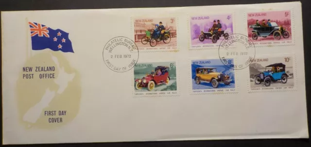 1972 New Zealand First Day Cover.Vintage Cars(LotE324923188)Free Post