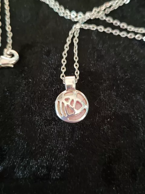 Macintosh Silver Rose Pendant And Chain