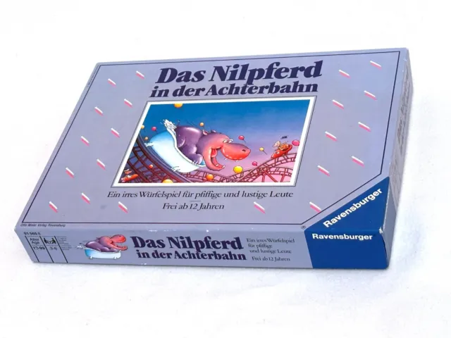 Das Nilpferd in der Achterbahn Ravensburger 1988 Familienspiel TOP KOMPLETT Neuw
