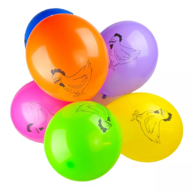 Paquete De 25.4-30.5cm Globos Látex Bebé Niña Niño - Granja Animales Estampado 3