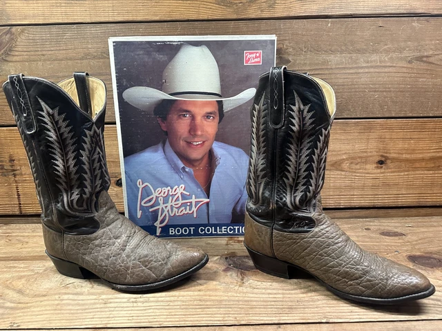 GEORGE STRAIT TONY Lama Exotic Collectible Vintage Cowboy Boots with ...