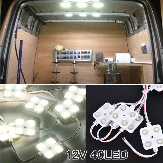 10x4 LEDs Car Roof Light Kit Van Interior Ceiling Lighting  Camper Inside L_H F1