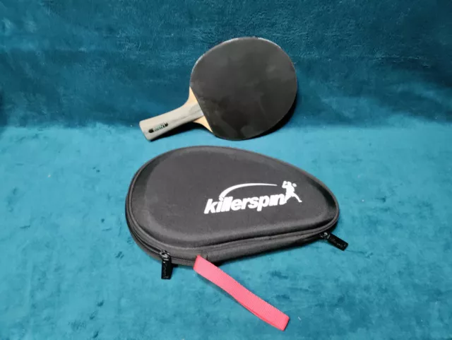 Killerspin JET 600 Spin N2 Table Tennis Paddle, Ping Pong Paddle, with Hard Case