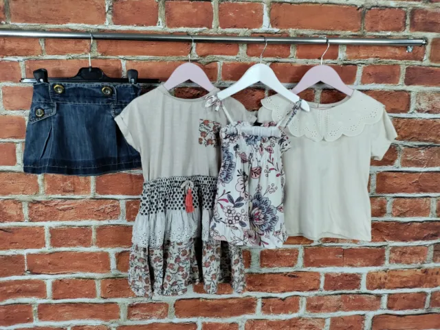 Girls Bundle Age 2-3 Years Next Gap H&M Tshirt Denim Skirt Floral Dress Set 98Cm