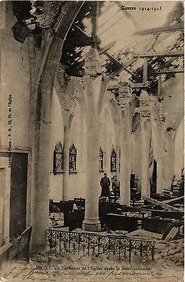 CPA MILITAIRE Maixe-L'intérieur de l'Eglise aprés le bombardement (315673)