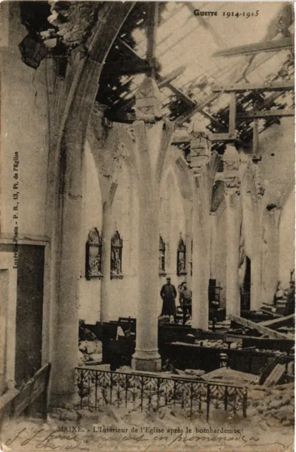 MILITARY CPA Maixe-L Interior of the Church after the bombing (315673)