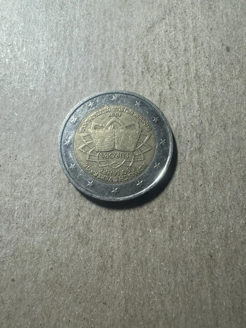 2 Euro Römische Verträge 2007 F Wert 2 EURO MÜNZE Römische Verträge 50 Jahre Europa von 2007 D EUR 4,99