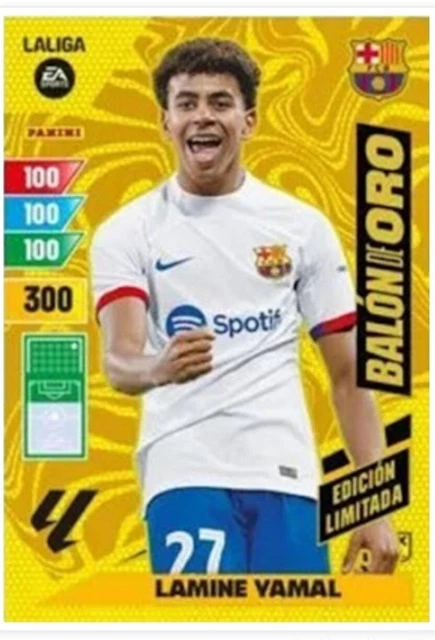 LAMINE YAMAL BALON De Oro Edicion Limitada 2023-24 Carta Panini