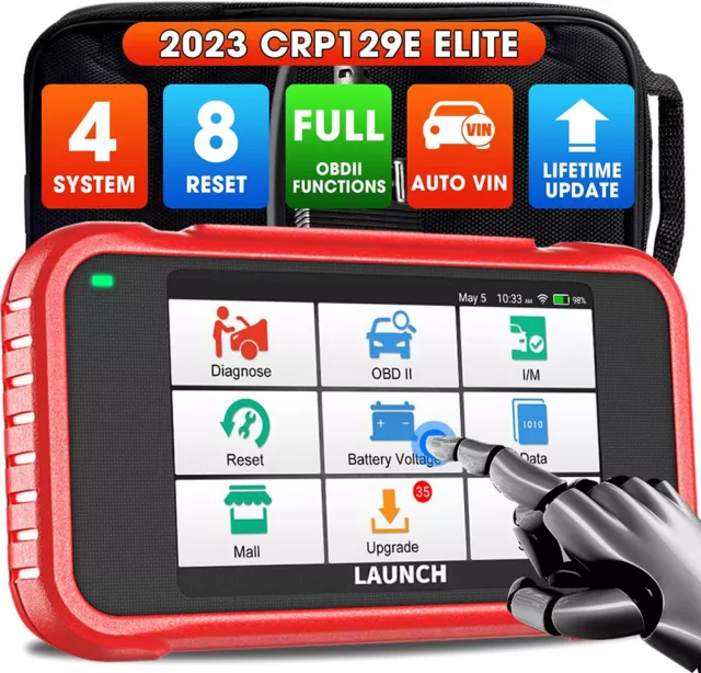 2023 Launch CRP129E Profi KFZ Diagnosegerät Auto OBD2 Scanner TPMS EPB SAS ABS