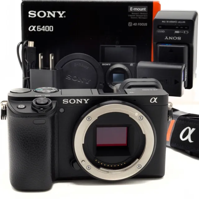 Sony Alpha A6400 Mirrorless Digital Camera Body 24.2MP - Shutter Count ≤4,700