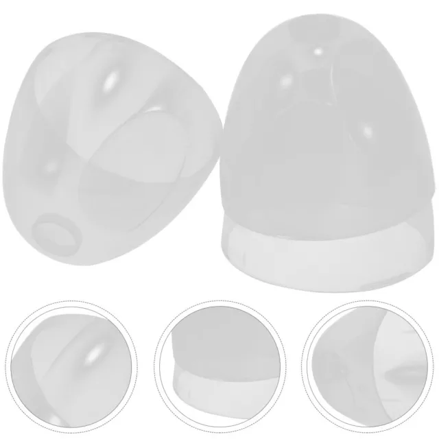 3 pcs Clear Baby Bottle Caps Plastic Milk Bottle Lids Replacement Feeding