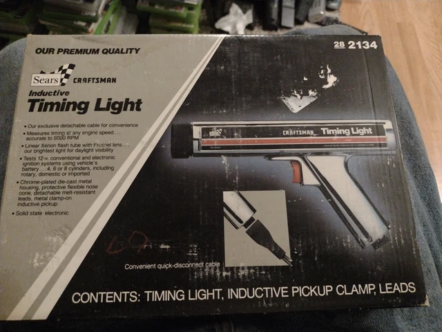 Vintage Sears Craftsman Inductive Timing Light 28-2134. Original Box NICE