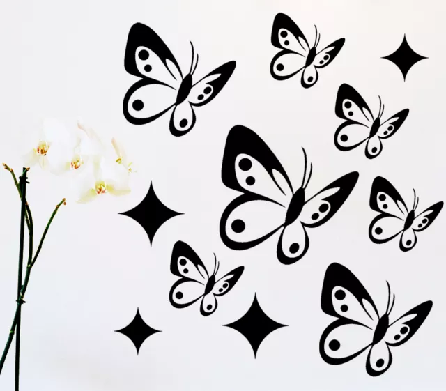 11 Mariposas Pegatina Lámina De Pared Pegatina De Pared Salón decoración