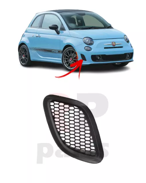 Para Fiat 500 Abarth (312) 2007-2015 Nuevo Parachoques Delantero Aire Admisión