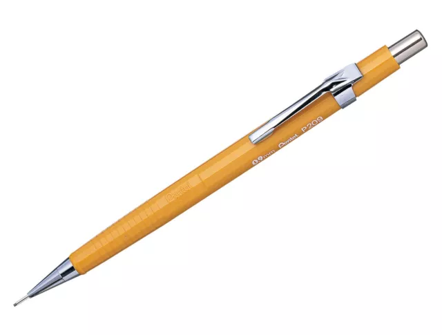 Pentel P209-G Sharp Lápiz de dibujo mecánico automático Amarillo 0,9 mm...