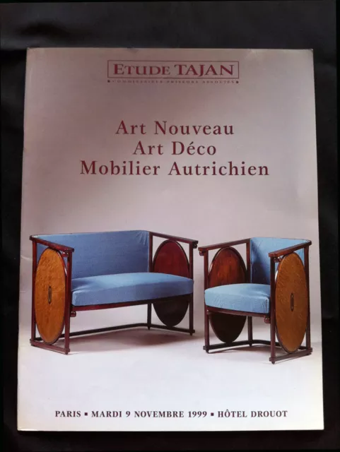 CATALOGUE DE VENTES " ART NOUVEAU & ART DÉCO " TAJAN PARIS 9 Novembre 1999