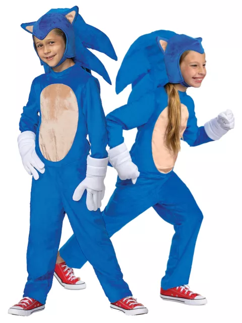 Sonic The Hedgehog Movie Deluxe Video Game Child Unisex Boys Girls Costume