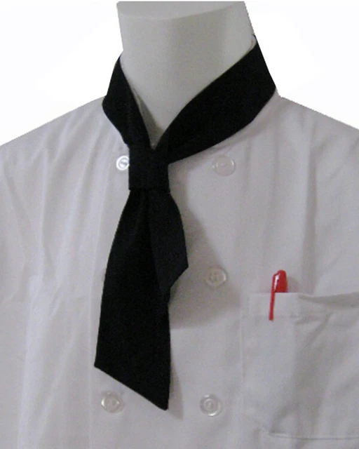 Pre-Knot Black chef necktie, kitchen chef necktie, Neckerchief, chef neckerchief 2