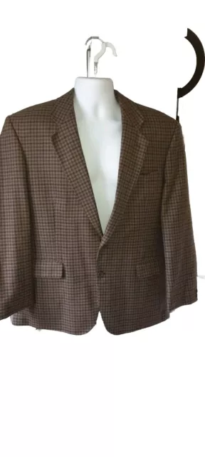 Giacca Blazer James Berry Tweed 42 Lana Corta Vintage