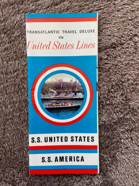 United States Lines - ss United States / ss America - Brochure - 1963