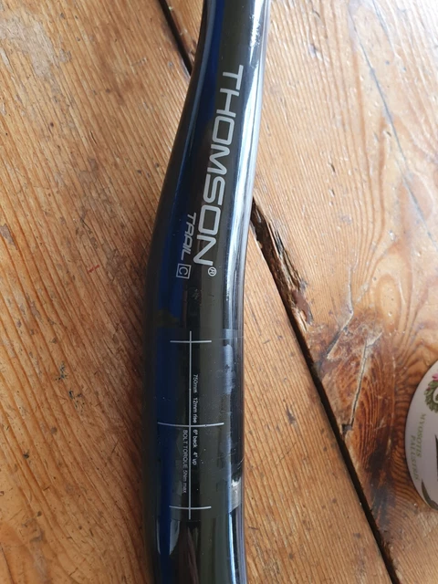Thomson Trail C MTB Carbon Handlebar 750mm - 12mm rise 6⁰ back 4⁰ up