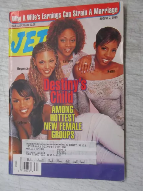 Jet Magazine August 2, 1999 Destiny's Child Beyonce Letoya Latavia Kelly