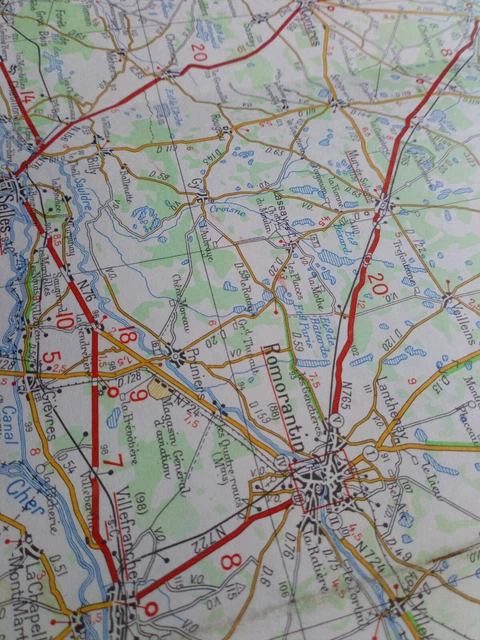 CARTE MICHELIN N° 64 DE 1979/80 - ANGERS - ORLEANS | Rakuten