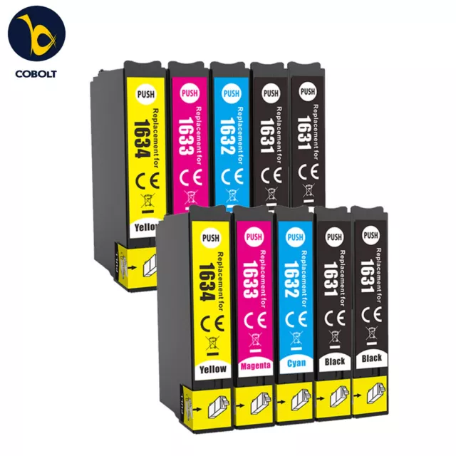 10 CARTUCHOS DE TINTA para uso en Epson WF-2010W WF-2510WF WF-2530WF WF-2760DWF