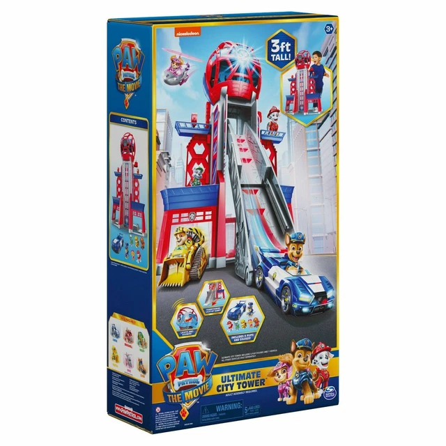PAW PATROL THE Movie Ultimate City Tower Playset 3 Foot Tall Ages 3