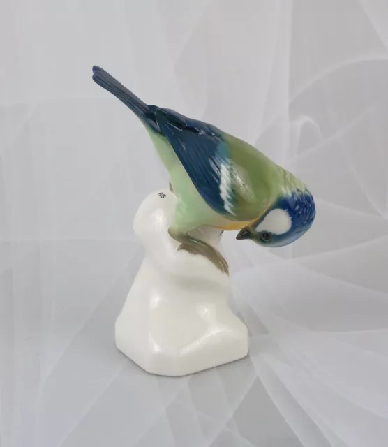 Nymphenburg Jugendstil Figur Vogel "Blaumeise" Kärner Figure Figurine Porzellan