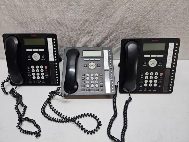 Lot of 3 Avaya 1416 Digital Display Office Phones Model 1416D02A-003