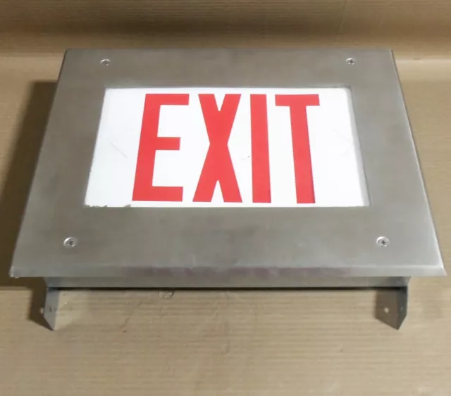 New Kenall CMEXR Recessed wall mount single face LED Exit sign AK