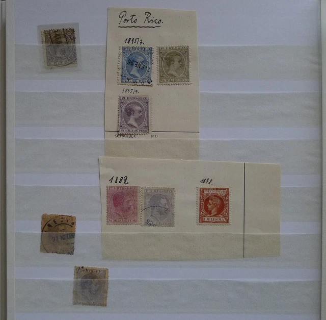 Briefmarken Puerto Rico Sammlung alt