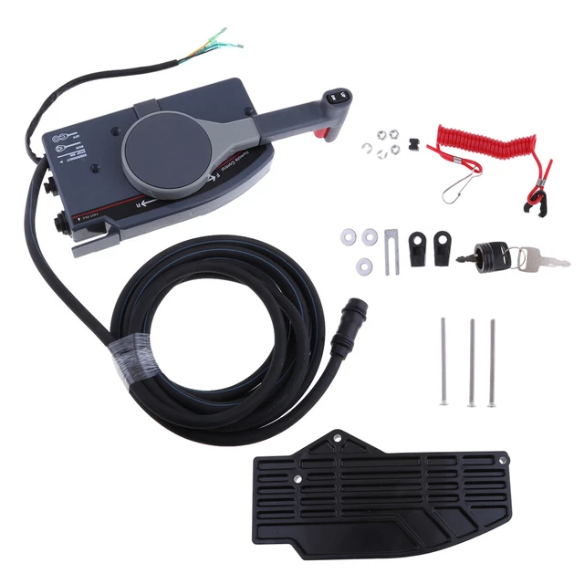 BOAT MARINE OUTBOARD Motor Side Mount Remote Control for Push Throttle
