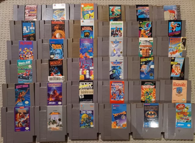 Nes Game Lot 36 Titles Batman Simpsons Tmnt Nintendo 8-Bit Nes Game Lot 36 Titles Batman Simpsons Tmnt Nintendo 8-Bit