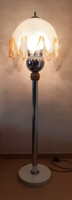 Lampada da terra,Mazzega,Murano, anni '70 Vintage
