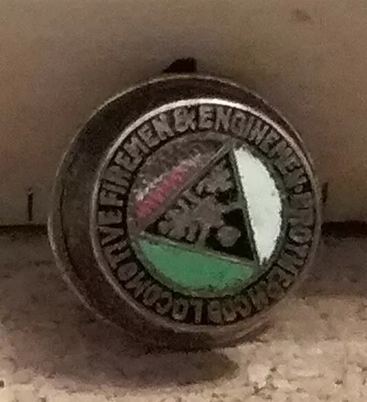 Brotherhood of Locomotive Firemen & Enginemen Buttonhole Badge - Button Pinback