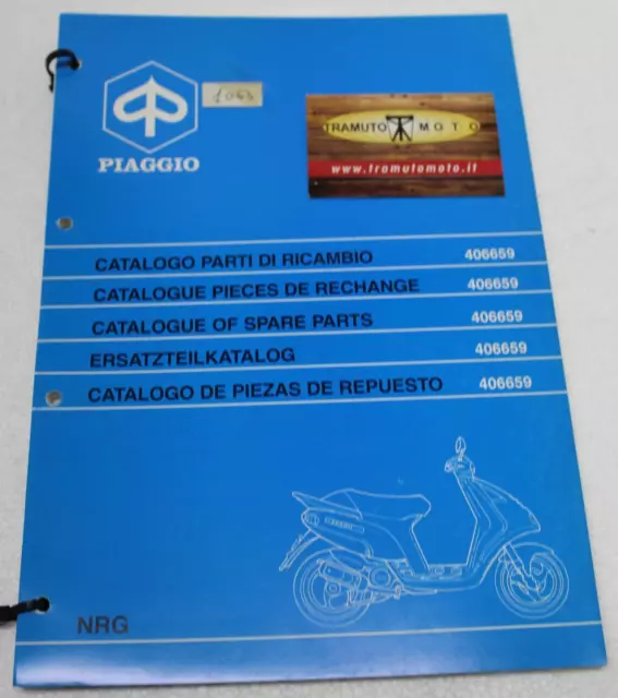 Catalogo Figurato Parti Di Ricambio Piaggio Nrg 1995 1996