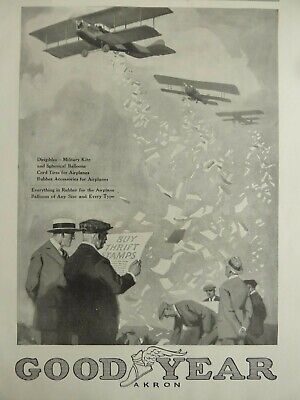 1927 PUB HUTCHINSON PNEU AVION TYRE AIRCRAFT TISSU BALLON DIRIGEABLE MICH AD 
