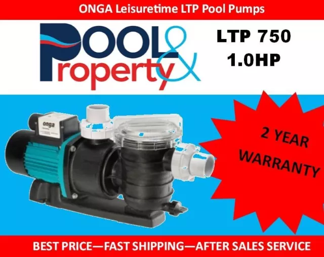 Onga Leisuretime 1.0HP Pool Pump - LTP750 EBAY EXCLUSIVE