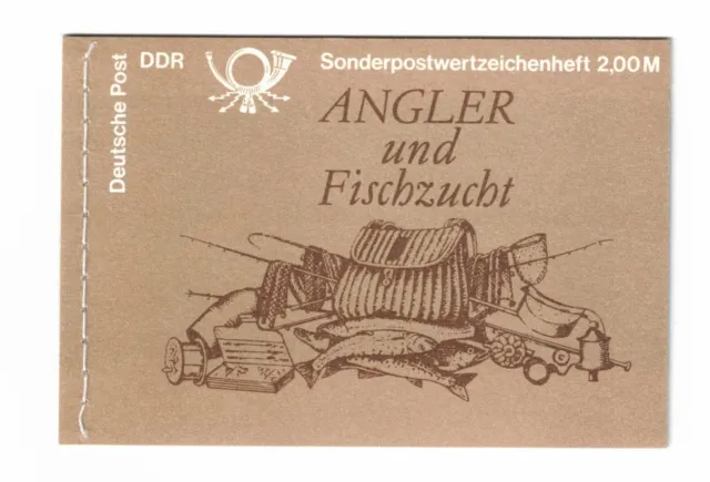 DDR -  MH  9  "Angler und Fischzucht"  MiNr.3096  II, postfrisch  ( 2 Stück  )