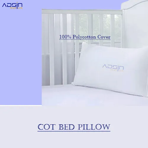 Cot Bed Pillow Hollowfiber Nursery Baby Toddler Junior New Pillows Anti Allergy