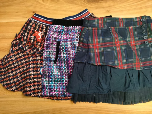 {E76} girls 7-8 years skirt bundle Benetton Rosalita Dunnes