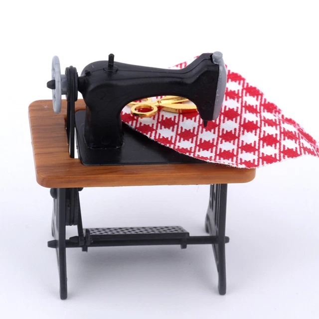 MINIATURE SEWING MACHINE Tool Kit Vintage Dollhouse Furniture Model £7.
