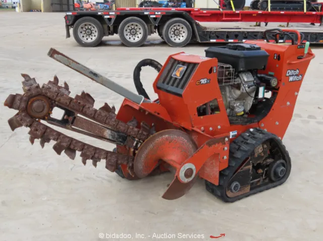 2017 Ditch Witch C16X Walk Behind Trencher Self-Propelled Tracked