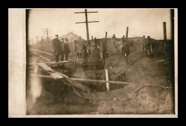 Real Photo Of Men At Construction Unposted Postcard