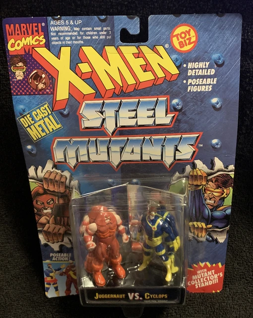 Toy Biz Marvel Diecast : 1994 , X-Men Steel Mutants Juggernaut vs Cyclops 2