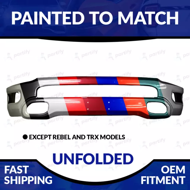 NEW Painted To Match 2019 2020 2021 2022 2023 Dodge RAM 1500 Front Bumper