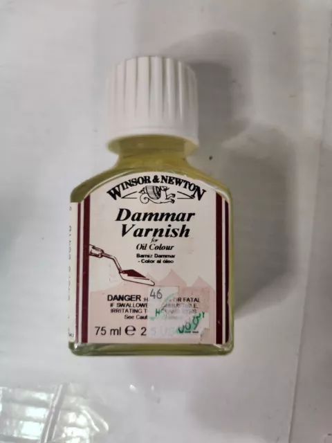 Suministros de pintura medios de barniz y acrílico Dammar. Usado